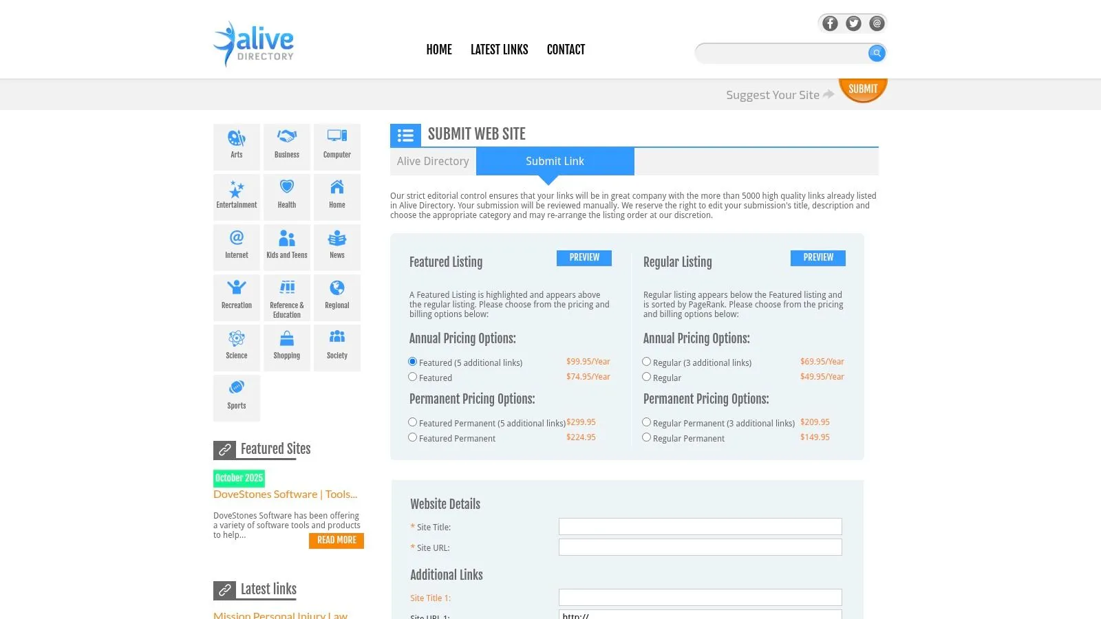 Alive Web Directory