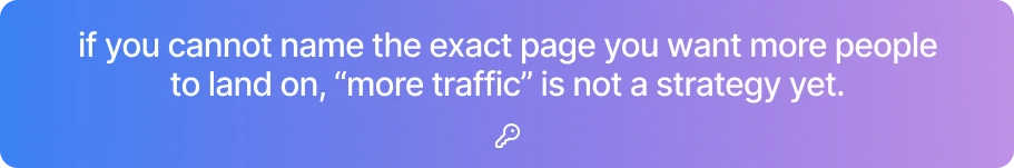 Name The Exact Page You Want More People To Land On