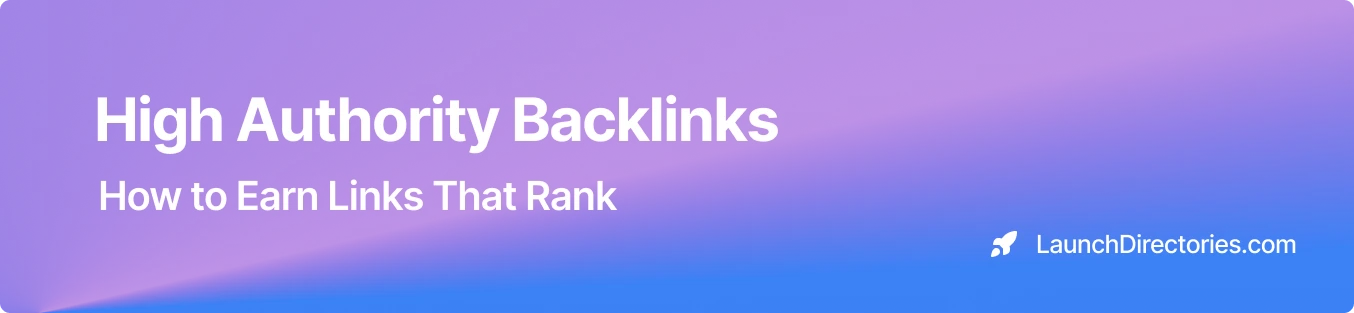 High Authority Backlinks